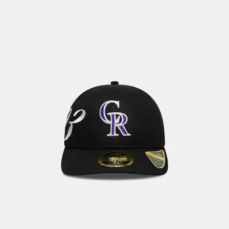 Colorado Rockies MLB Est Script Black Low Profile 59FIFTY Fitted Cap - Image 2