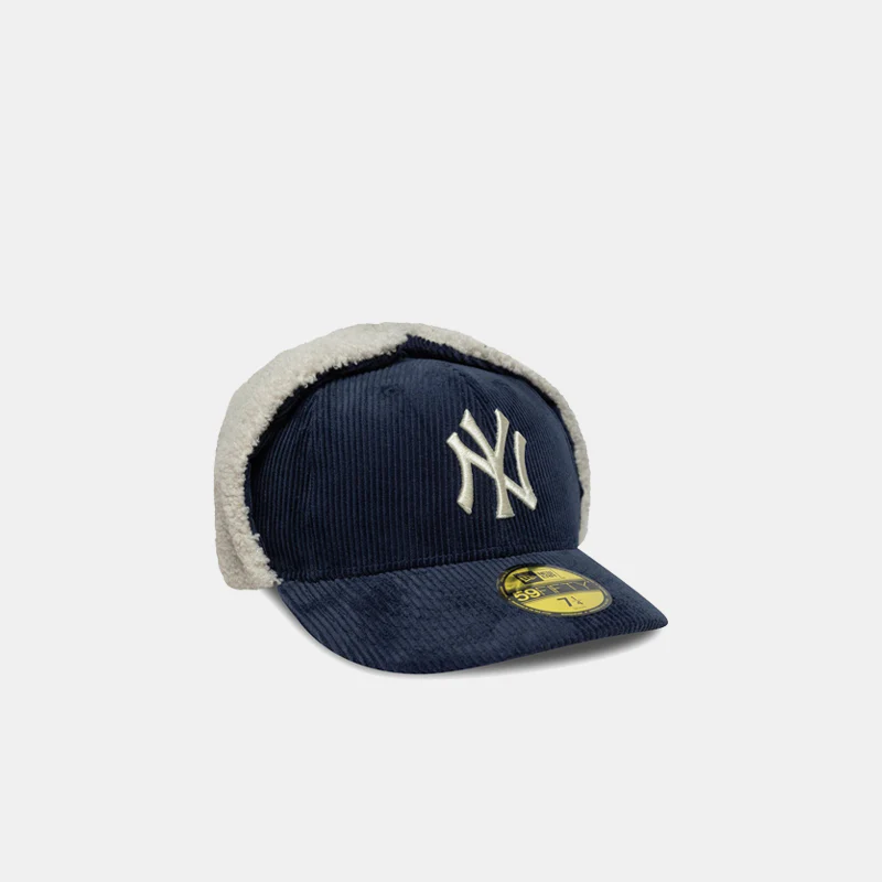 New Era NY Yankees MLB Cord Navy Dogear 59FIFTY Fitted Cap - Image 3