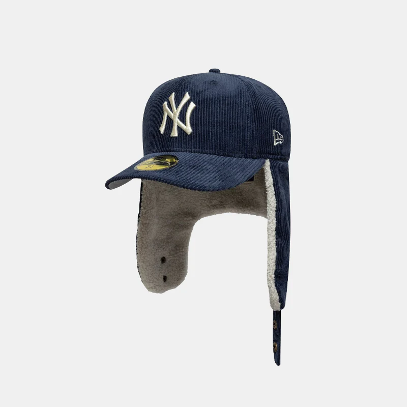 New Era NY Yankees MLB Cord Navy Dogear 59FIFTY Fitted Cap - Image 5