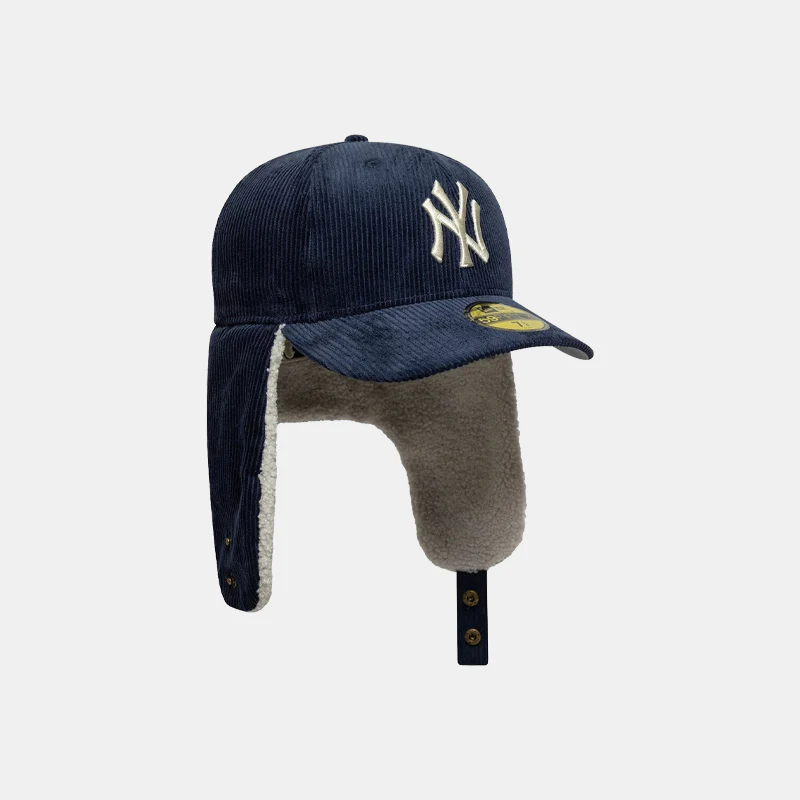 New Era NY Yankees MLB Cord Navy Dogear 59FIFTY Fitted Cap - Image 7