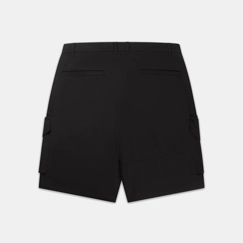 Cotton Cargo Shorts Black - Image 2