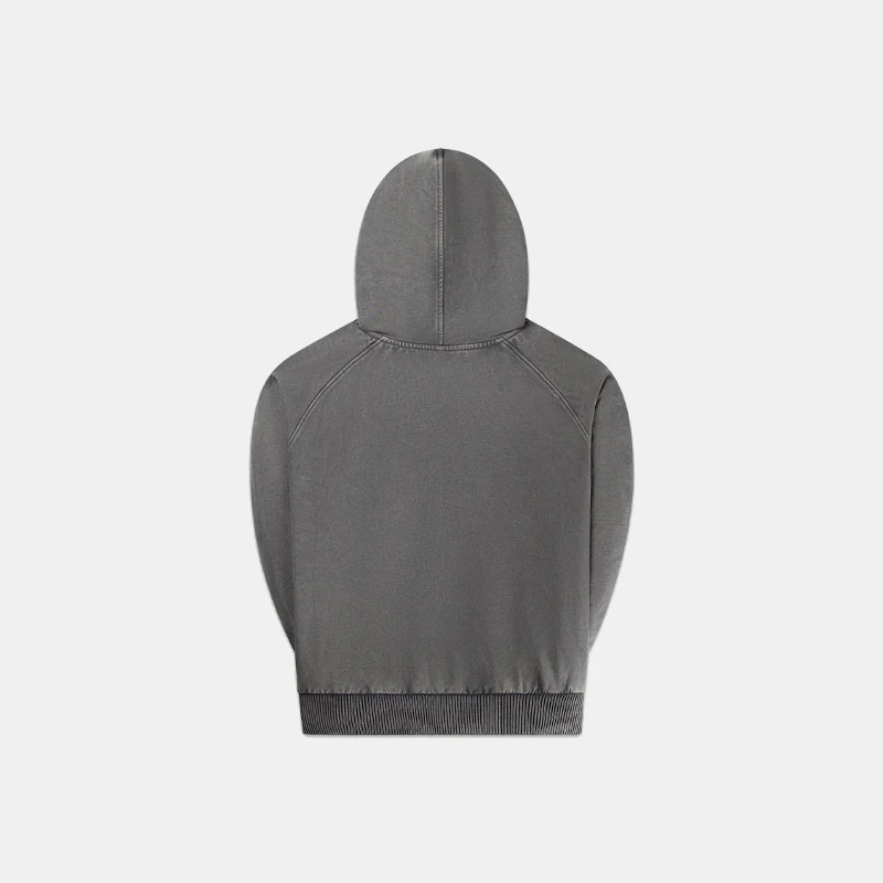 Garment Wash Hoodie Grey - Image 2