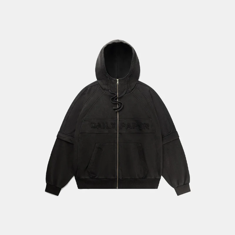 Garment Wash Jacket Black
