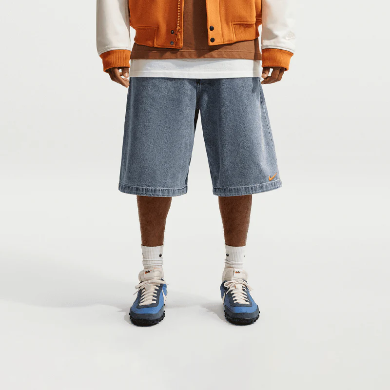 NIKE YMH INDIGO DENIM SHORTS - Image 3