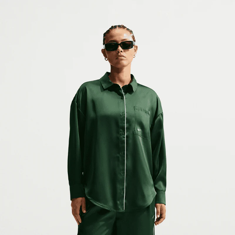 Nsw Oversized Satin Long sleeve Shirt (W)