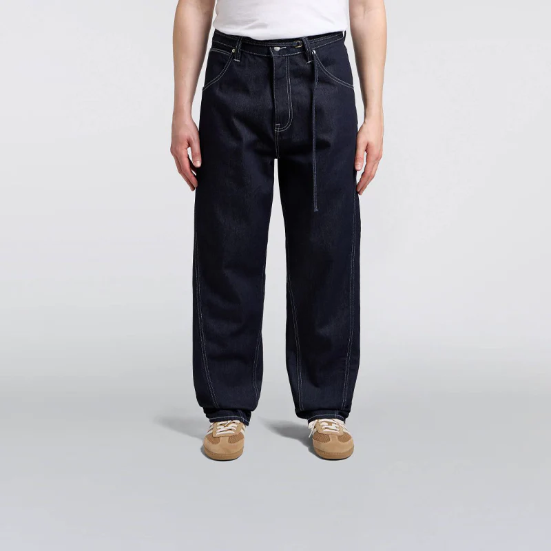 Panelled Belted Tyrell Pant Blue